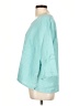 Flax 100% Linen Solid Teal 3/4 Sleeve Top Size 10 (M) - photo 5