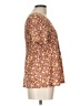 Style&Co 100% Nylon Brown Short Sleeve Blouse Size L - photo 4