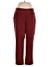Lands' End Solid Burgundy Brown Casual Pants Size L - photo 1