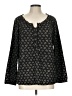Relativity Black Long Sleeve Blouse Size L - photo 1