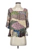 Floreat 100% Rayon Purple 3/4 Sleeve Blouse Size XS - photo 1
