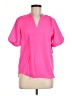 Vince Camuto 100% Polyester Pink Short Sleeve Blouse Size XS - photo 1