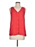 Blue Rain 100% Polyester Red Sleeveless Blouse Size M - photo 1
