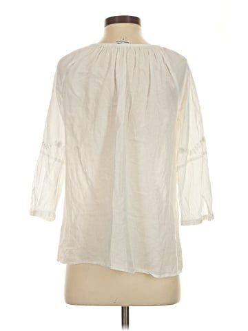 Creme Fraiche 3/4 Sleeve Blouse (view 2)