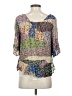 Floreat 100% Rayon Purple 3/4 Sleeve Blouse Size XS - photo 2
