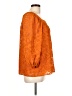 LC Lauren Conrad 100% Polyester Orange Long Sleeve Blouse Size L - photo 4