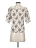 French Connection Ivory Short Sleeve Blouse Size S - photo 2