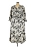 Assorted Brands Print Ivory Casual Dress Size 2XL - photo 1