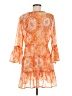 Blue Island 100% Polyester Paisley Orange Cocktail Dress Size M - photo 2