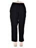 Lane Bryant Solid Black Casual Pants Size 20R - photo 1