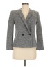 Theory 100% Cotton Chevron-herringbone Gray Blazer Size 6 - photo 1