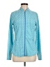 Sigrid Olsen Polka Dots Blue Track Jacket Size M - photo 1