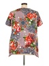 Avenue 100% Polyester Floral Gray Short Sleeve Blouse Size 22 Plus - photo 2