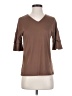 Unbranded Brown 3/4 Sleeve Top Size S - photo 1