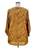 NY Collection Animal Print Gold 3/4 Sleeve Blouse Size 2X - photo 2