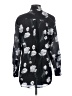 Equipment Floral Black Long Sleeve Blouse Size S - photo 2