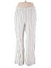 American Eagle Outfitters 100% Viscose Stripes White Casual Pants Size M - photo 1