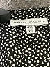 Maison d' Amelie 100% Polyester Black Short Sleeve Blouse Size M - photo 7