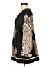 BCBGMAXAZRIA Paisley Black 3/4 Sleeve Blouse Size L - photo 5