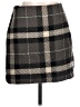 H&M Plaid Gray Casual Skirt Size 10 - photo 1