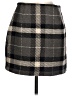 H&M Plaid Gray Casual Skirt Size 10 - photo 2