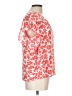 Pleione 100% Polyester Orange Short Sleeve Blouse Size L - photo 4