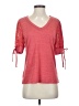 Love Scarlett Red Short Sleeve Top Size S - photo 1