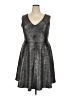 Torrid Metallic Silver Cocktail Dress Size 2X Plus (2) - photo 1