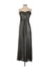 Unbranded 100% Polyester Metallic Silver Cocktail Dress Size M - photo 1