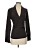 Chaiken Black Brown Long Sleeve Blouse Size 4 - photo 1