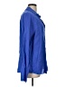 Thesis 100% Rayon Blue Long Sleeve Blouse Size L - photo 4