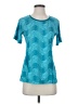 REI Chevron-herringbone Teal Active T-Shirt Size S - photo 1