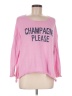 Miracle 100% Polyester Pink Pullover Sweater Size M - photo 1