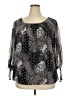 Roz & Ali Black 3/4 Sleeve Blouse Size 2X - photo 1