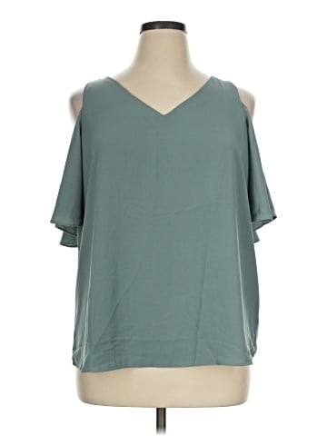Ann Taylor Factory Short Sleeve Blouse (view 1)
