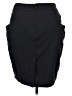 Jennifer Lopez Solid Black Casual Skirt Size 14 - photo 2