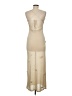 Unbranded 100% Polyester Tan Cocktail Dress Size M - photo 2