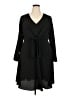 City Chic Solid Black Casual Dress Size 18 Plus (M) - photo 1