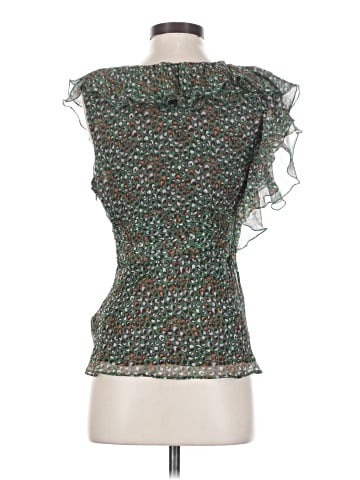 BCBGMAXAZRIA Sleeveless Silk Top (view 2)