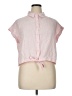 Francesca's 100% Cotton Pink Sleeveless Button-Down Shirt Size XL - photo 1