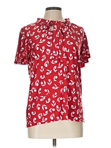 Lauren by Ralph Lauren Short Sleeve Blouse (view 1)