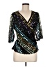 MSK 100% Polyester Black 3/4 Sleeve Blouse Size M - photo 1