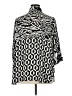 Rose + Olive 100% Polyester Print Black Long Sleeve Button-Down Shirt Size 1X - photo 2