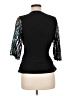 MSK 100% Polyester Black 3/4 Sleeve Blouse Size M - photo 2