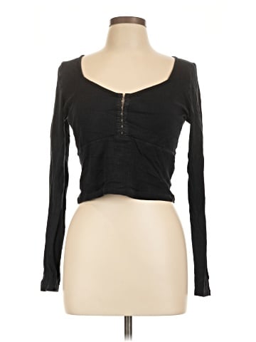 Topshop Long Sleeve Henley (view 1)