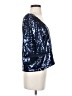 Free People 100% Polyester Solid Blue 3/4 Sleeve Top Size S - photo 4