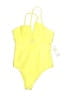 Salt + Cove Solid Yellow One Piece Swimsuit Size S - photo 1
