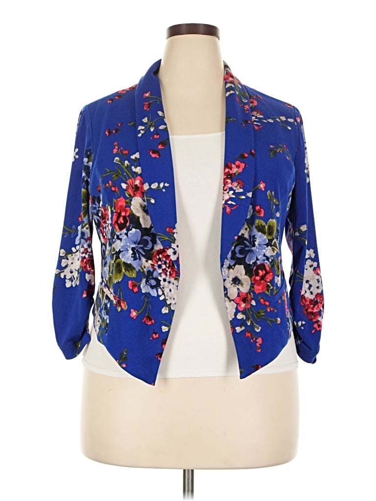 Pre-owned Torrid Blazer Jacket In Blue