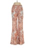 Design Lab Lord & Taylor 100% Polyester Paisley Orange Casual Pants Size S - photo 1