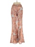 Design Lab Lord & Taylor 100% Polyester Paisley Orange Casual Pants Size S - photo 2